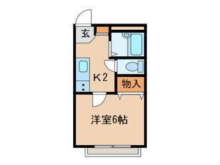 朝日二番館の物件間取画像